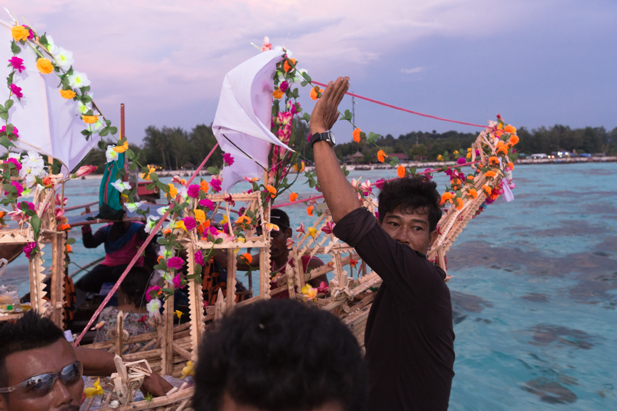 releasing the boat